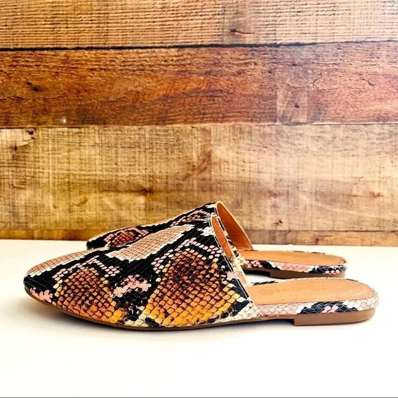 Madewell The Cory Mule In Snake Embossed Leather - Picture 4 of 9